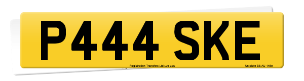 Registration number P444 SKE